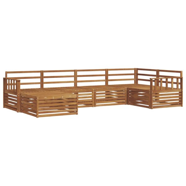 Комплект дивани за открито 6 pcs Естествен