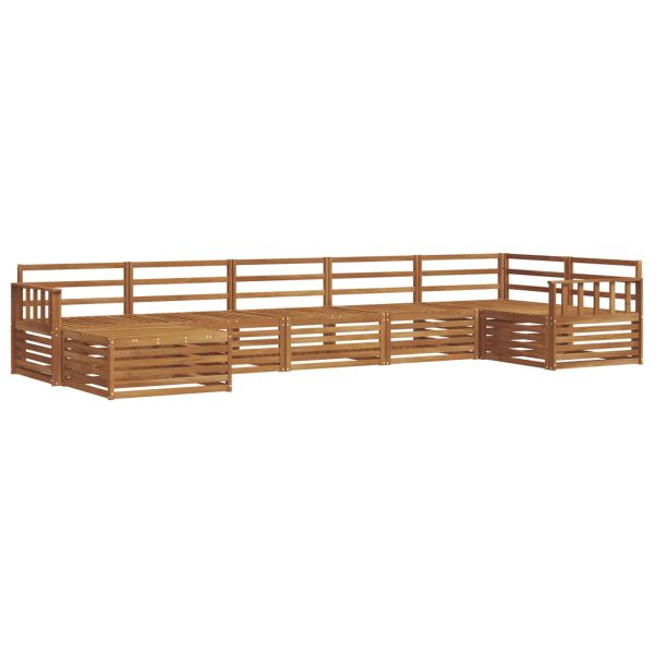 Комплект дивани за открито 7 pcs Естествен