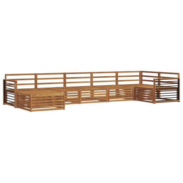 Комплект дивани за открито 7 pcs Естествен