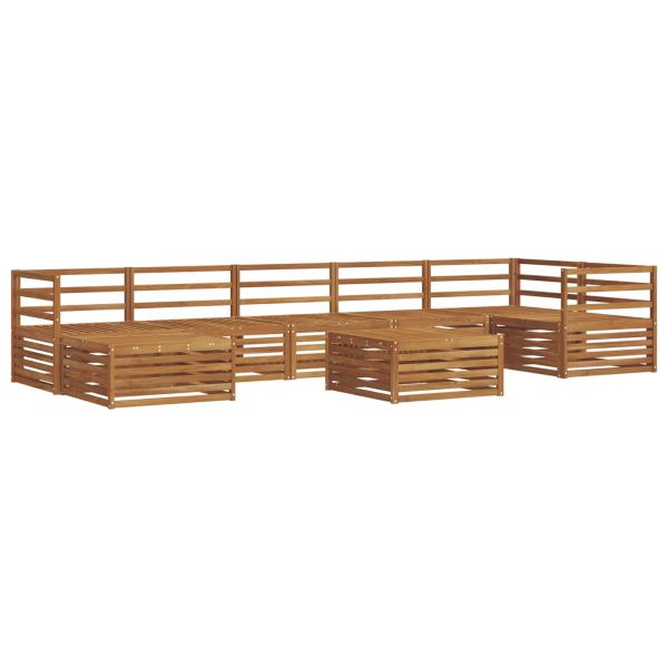 Комплект дивани за открито 8 pcs Естествен
