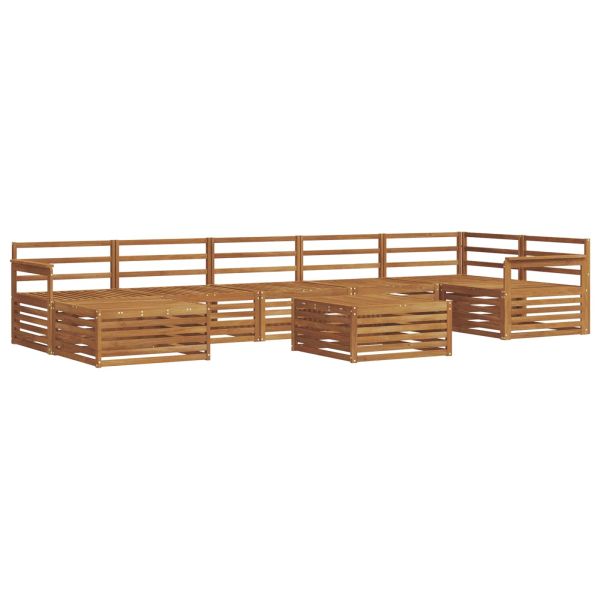 Комплект дивани за открито 8 pcs Естествен