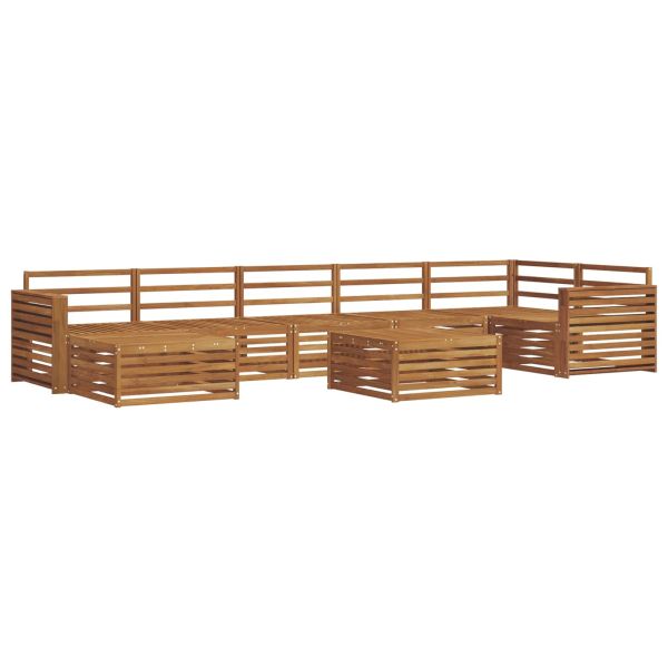 Комплект дивани за открито 8 pcs Естествен