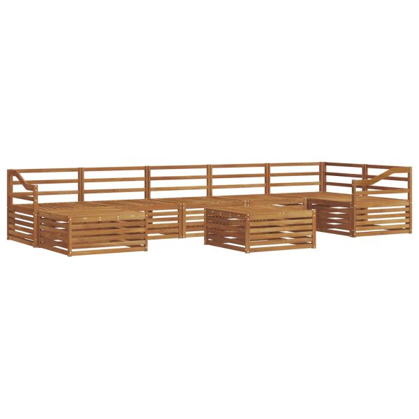 Комплект дивани за открито 8 pcs Естествен