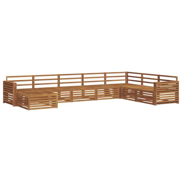 Комплект дивани за открито 8 pcs Естествен