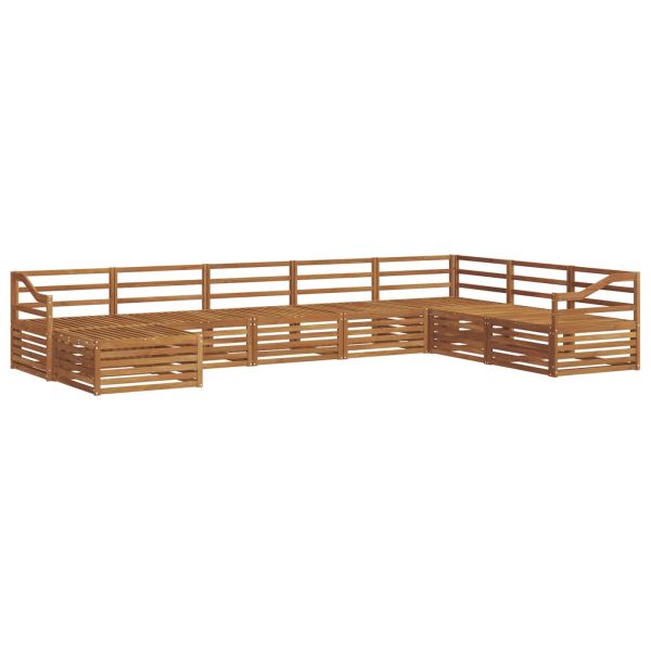 Комплект дивани за открито 8 pcs Естествен