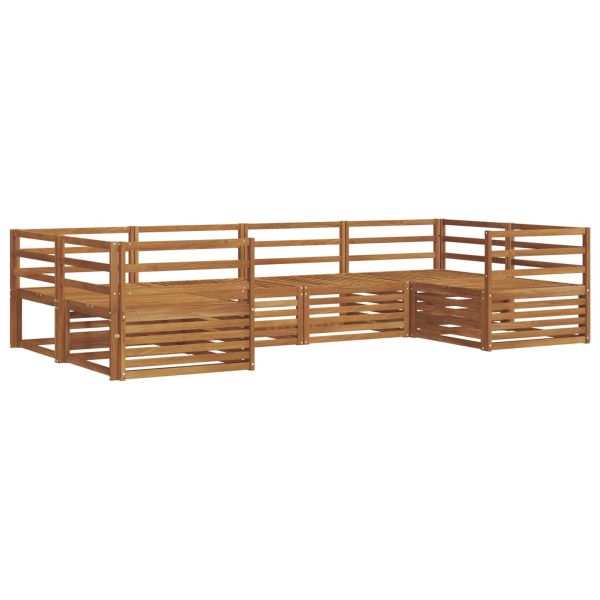 Комплект дивани за открито 6 pcs Естествен