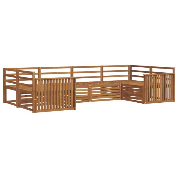 Комплект дивани за открито 6 pcs Естествен