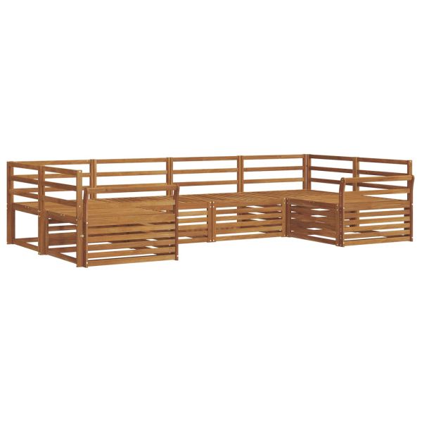 Комплект дивани за открито 6 pcs Естествен
