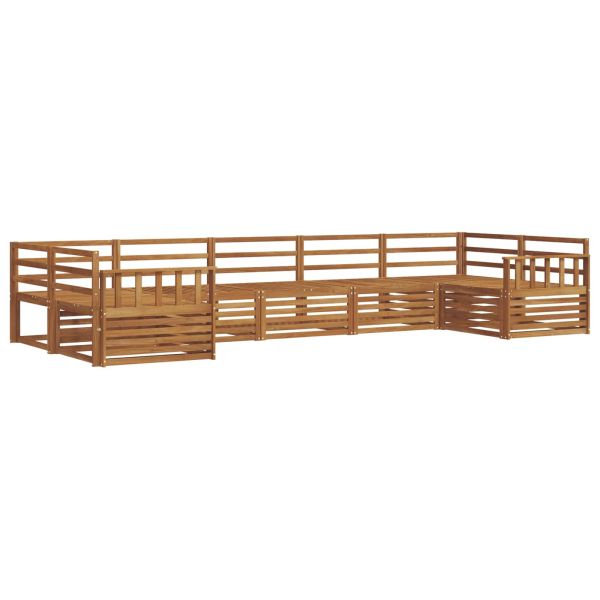Комплект дивани за открито 7 pcs Естествен