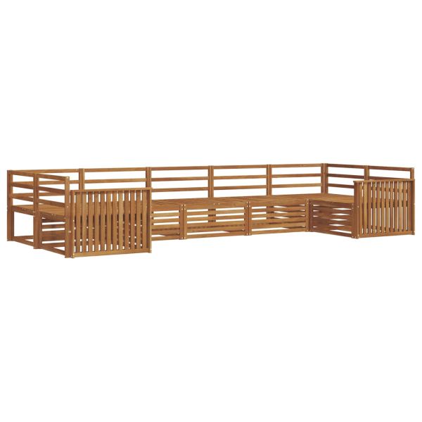 Комплект дивани за открито 7 pcs Естествен