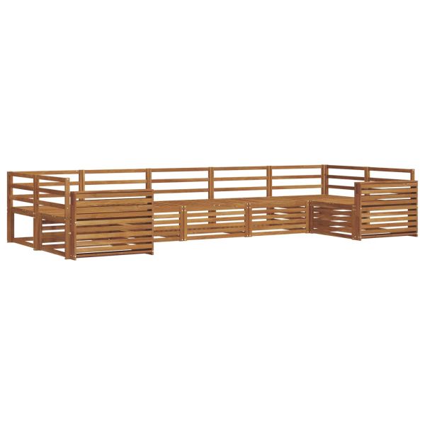 Комплект дивани за открито 7 pcs Естествен