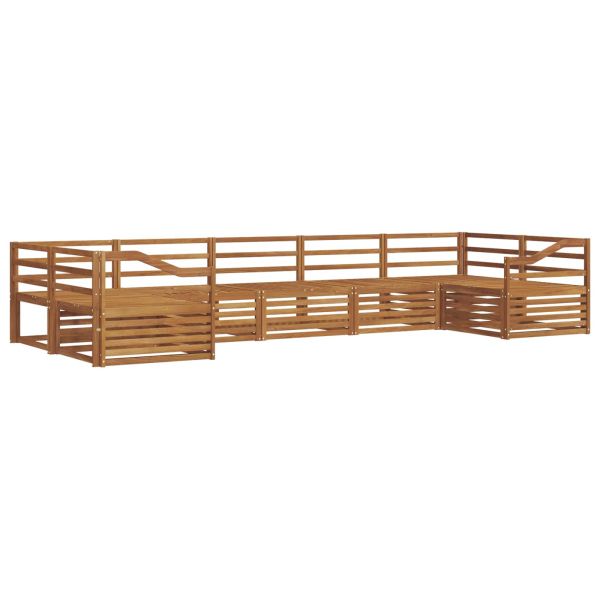 Комплект дивани за открито 7 pcs Естествен