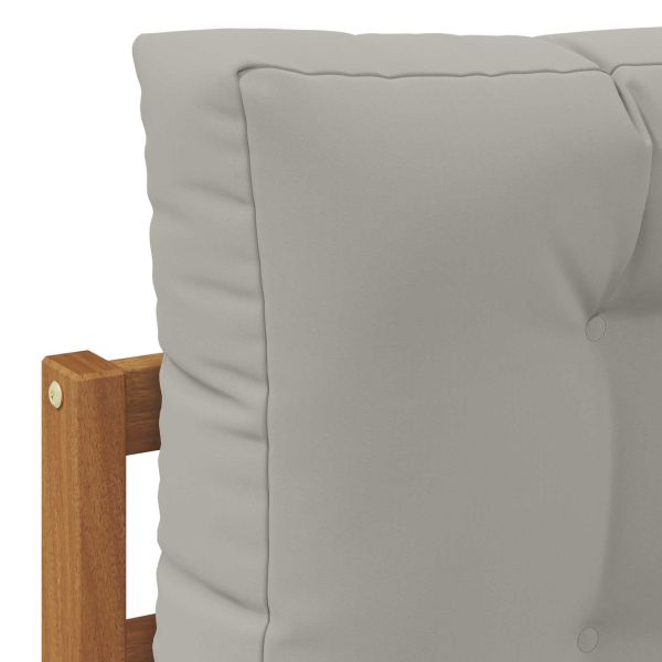 Комплекти дивани с възглавница 10 pcs Естествено и светло сиво