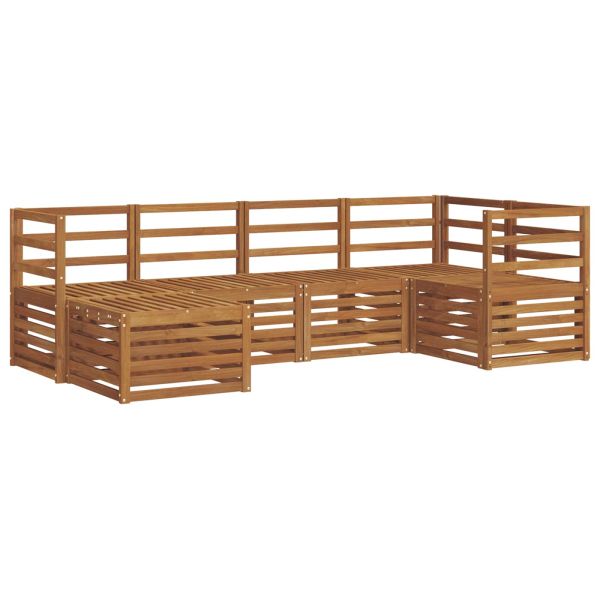 Комплект секционен диван 6 pcs Естествен