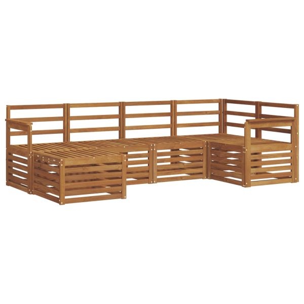 Комплект секционен диван 6 pcs Естествен