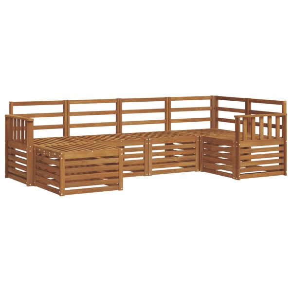 Комплект секционен диван 6 pcs Естествен
