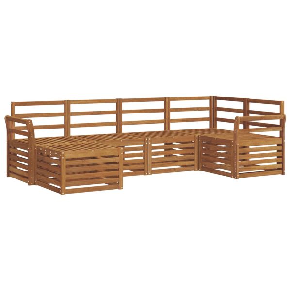 Комплект секционен диван 6 pcs Естествен