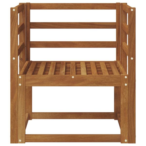 Външен диван Солидно акациево дърво Естествен