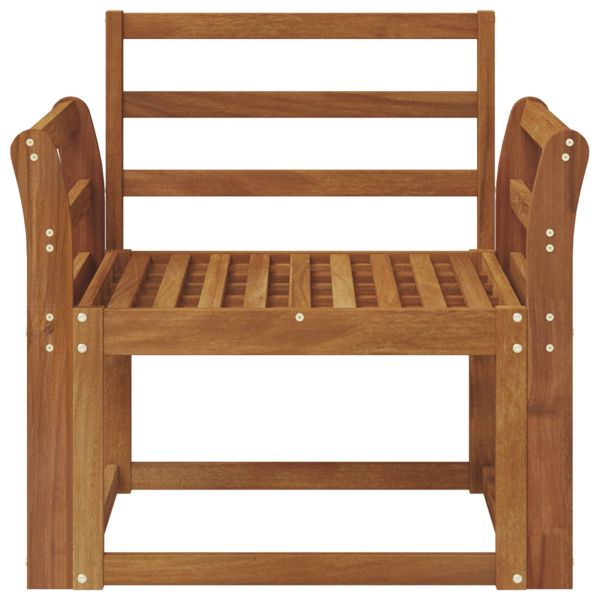 Външен диван Солидно акациево дърво Естествен