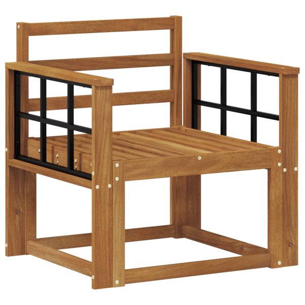 Външен диван Солидно акациево дърво Естествен