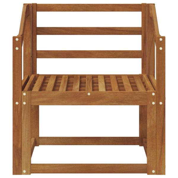 Външен диван Солидно акациево дърво Естествен