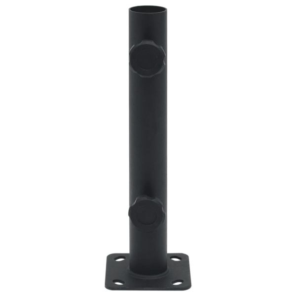 Основа за чадър Ø32/34/38 мм прът матово черно стомана