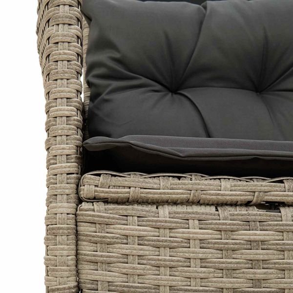 Градински Софа Комплект с възглавница 2 pcs полиратан