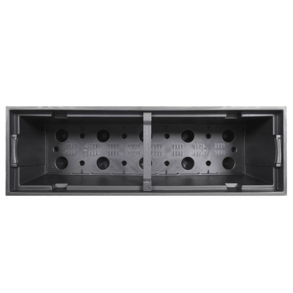 Саксия с подвижна вложка кафява 12/44 л PP ратан