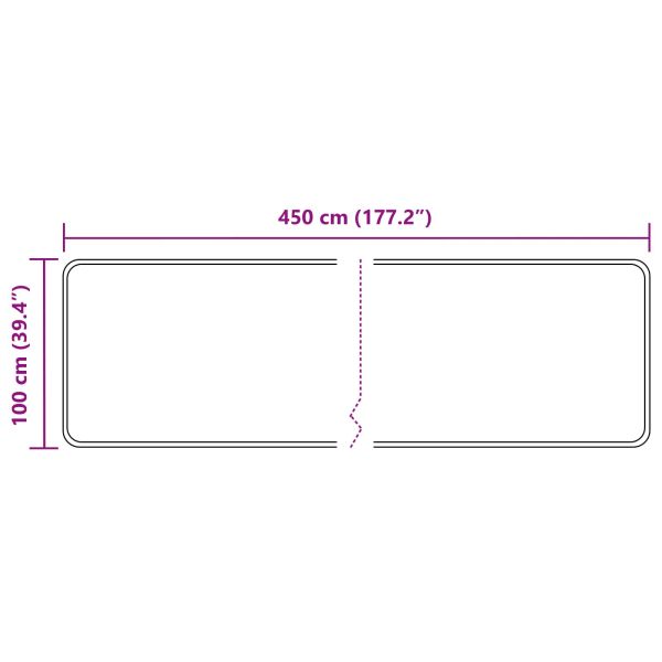 Каса за килим MARSA Многоцветен 100 x 450 см Полиестер и PVC
