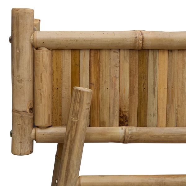 Градински сандък с държач Естествен 100 x 38 x 114 см Бамбук