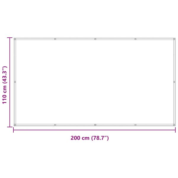 Балконен екран Антрацит 110 x 200 см Оксфордска тъкан