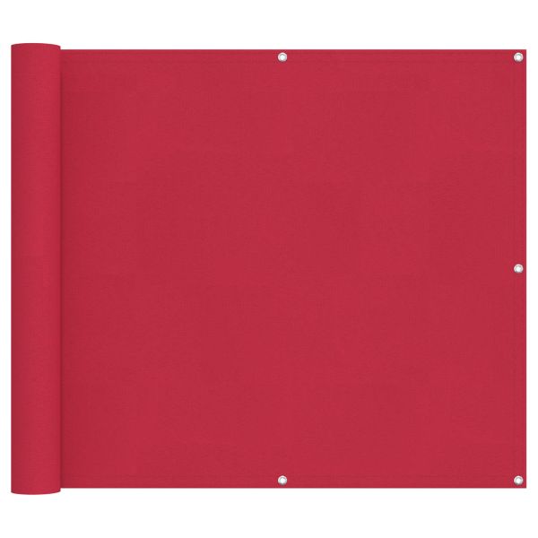 Балконен екран Бургундско червен 90 x 400 cm