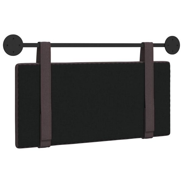 Табла за легло висяща Тъмен кафяв Текстил