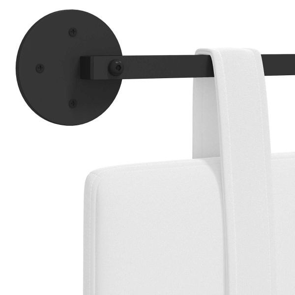 Табла за легло висяща Бял текстил