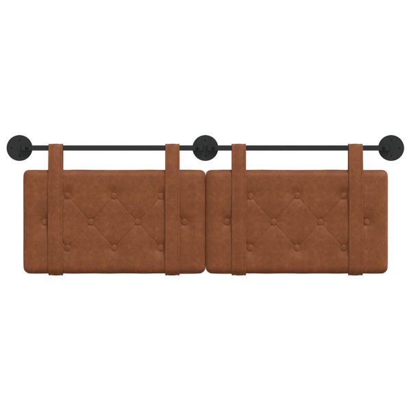 Табла за легло висяща Кафяво Антично PU