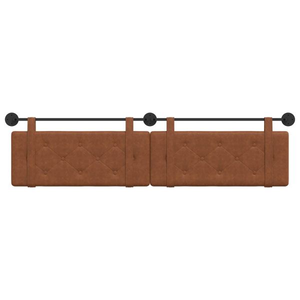 Табла за легло висяща Кафяво Антично PU