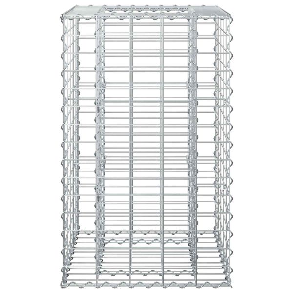 Габиона повдигнато легло Сребрист