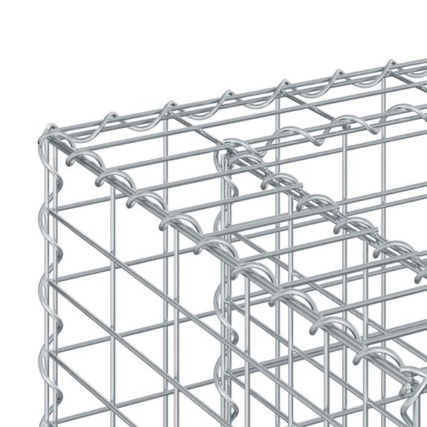 Габиона повдигнато легло Сребрист