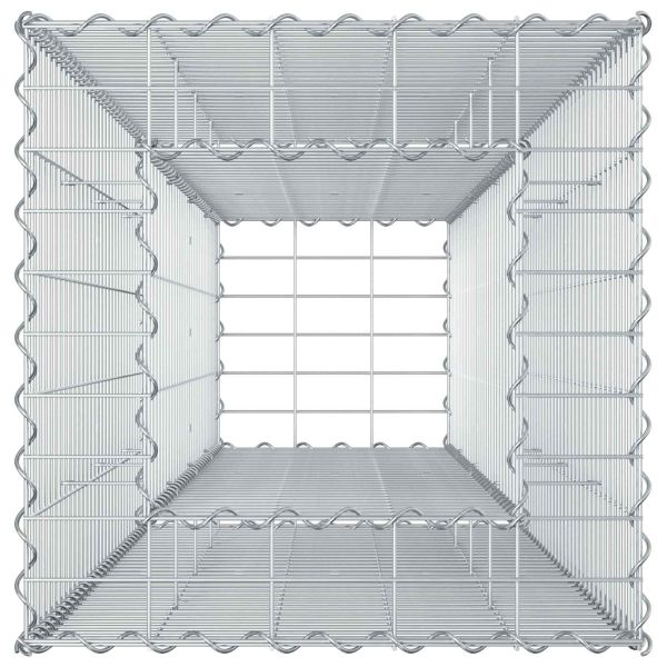 Габиона повдигнато легло Сребрист