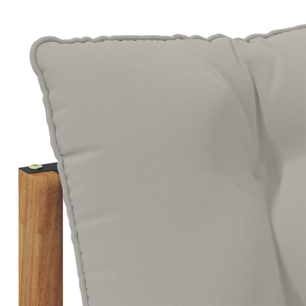 Външен модулен диван 3 Брой Естествено и светло сиво