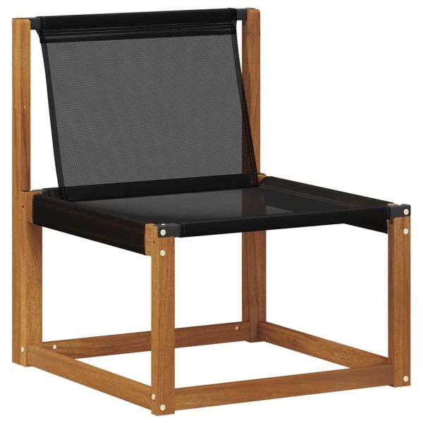 Външен модулен диван с възглавница 3 Брой Естествено и черно