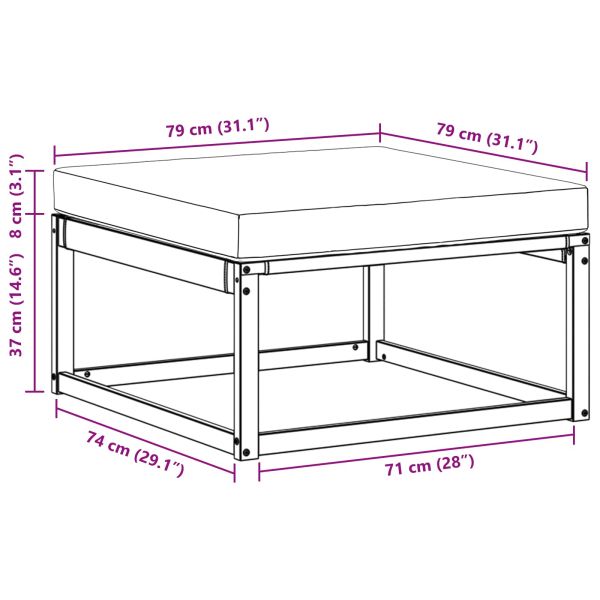 Външен ховер Солидно акациево дърво Естествен