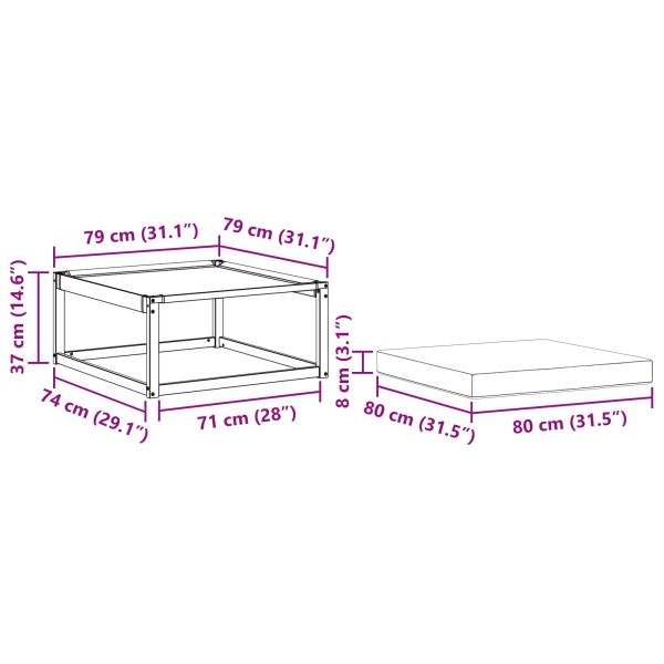 Външен ховер Солидно акациево дърво Естествен