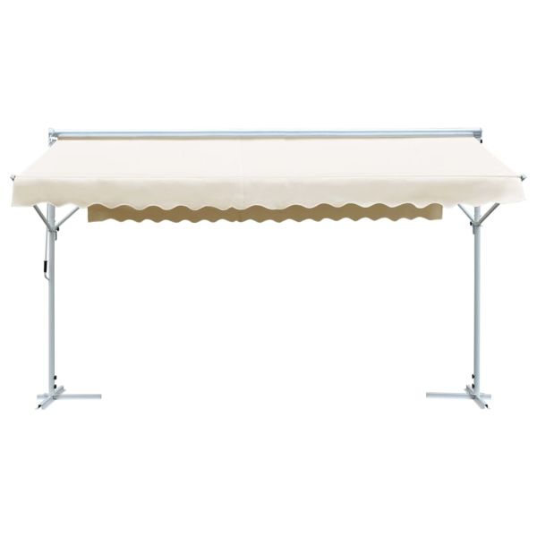 Свободностояща тента, 500x300 см, кремава