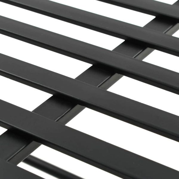 Пейка, винтидж стил, метал, 83x42x55 см, черна