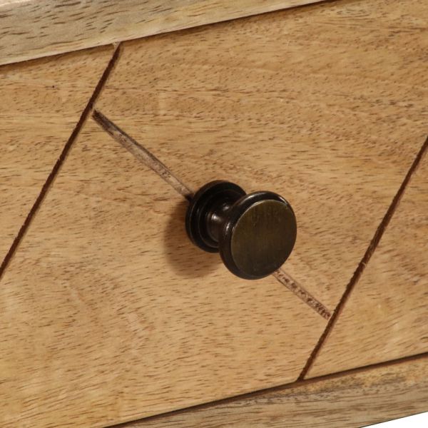 Писалище с чекмеджета, мангово дърво масив, 110x50x76 см