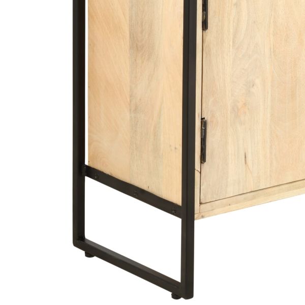 Библиотека с 4 нива, 80x30x180 см, манго масив