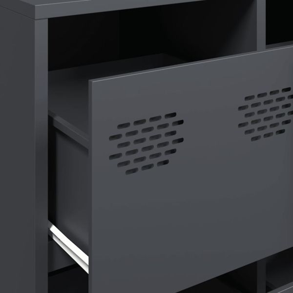 Бюфет, антрацит, 135x39x73,5 см, студеновалцувана стомана