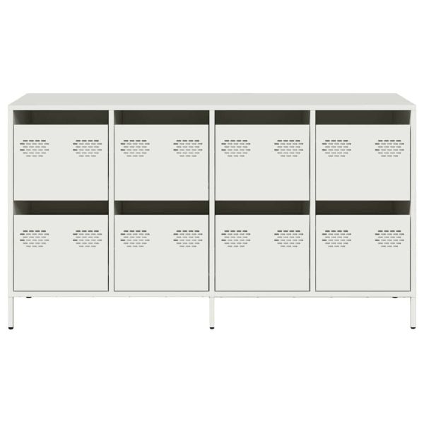 Бюфет, бял, 135x39x73,5 см, студеновалцувана стомана