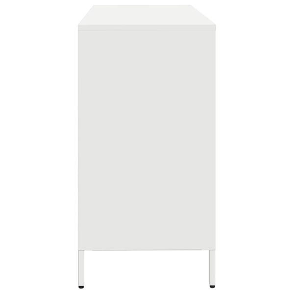 Бюфет, бял, 135x39x73,5 см, студеновалцувана стомана